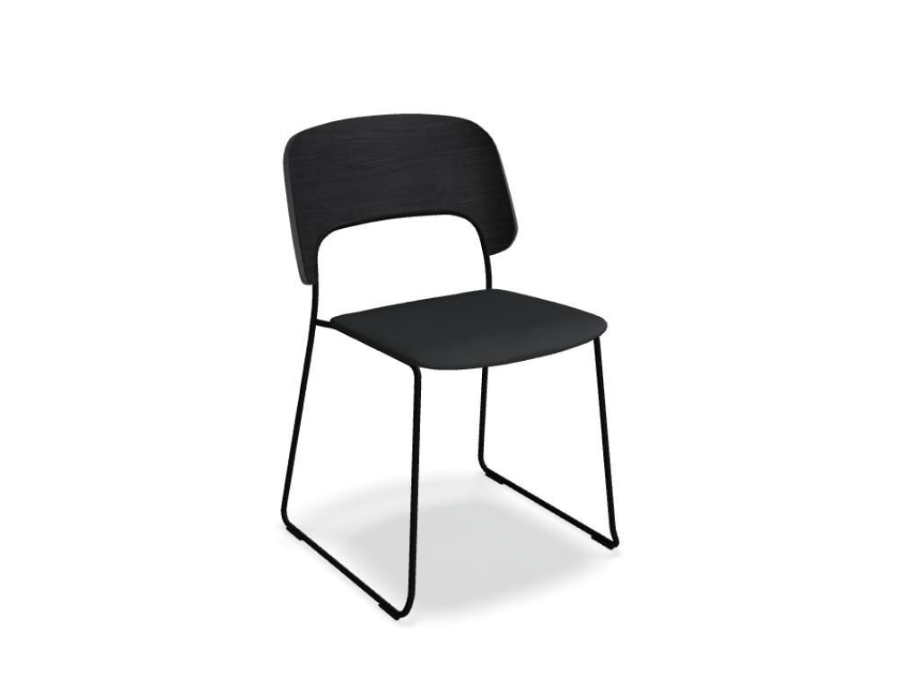 Afi AFT04 - gepolsterter Stuhl in Anthrazit präsentiert im Onlineshop von KAQTU Design AG. Stuhl ist von Mdd
