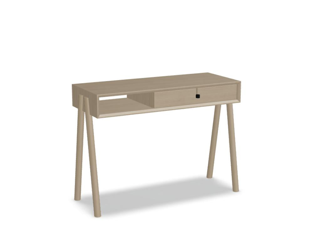 Amelia AML01 - Holzschreibtisch in Eiche Natur präsentiert im Onlineshop von KAQTU Design AG. Schreibtisch ist von Tamo
