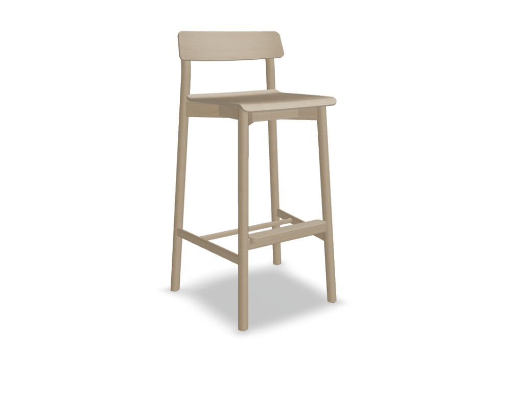 Arche ARCH03 - Holzhocker in Eiche Natur präsentiert im Onlineshop von KAQTU Design AG. Barhocker ist von Tamo
