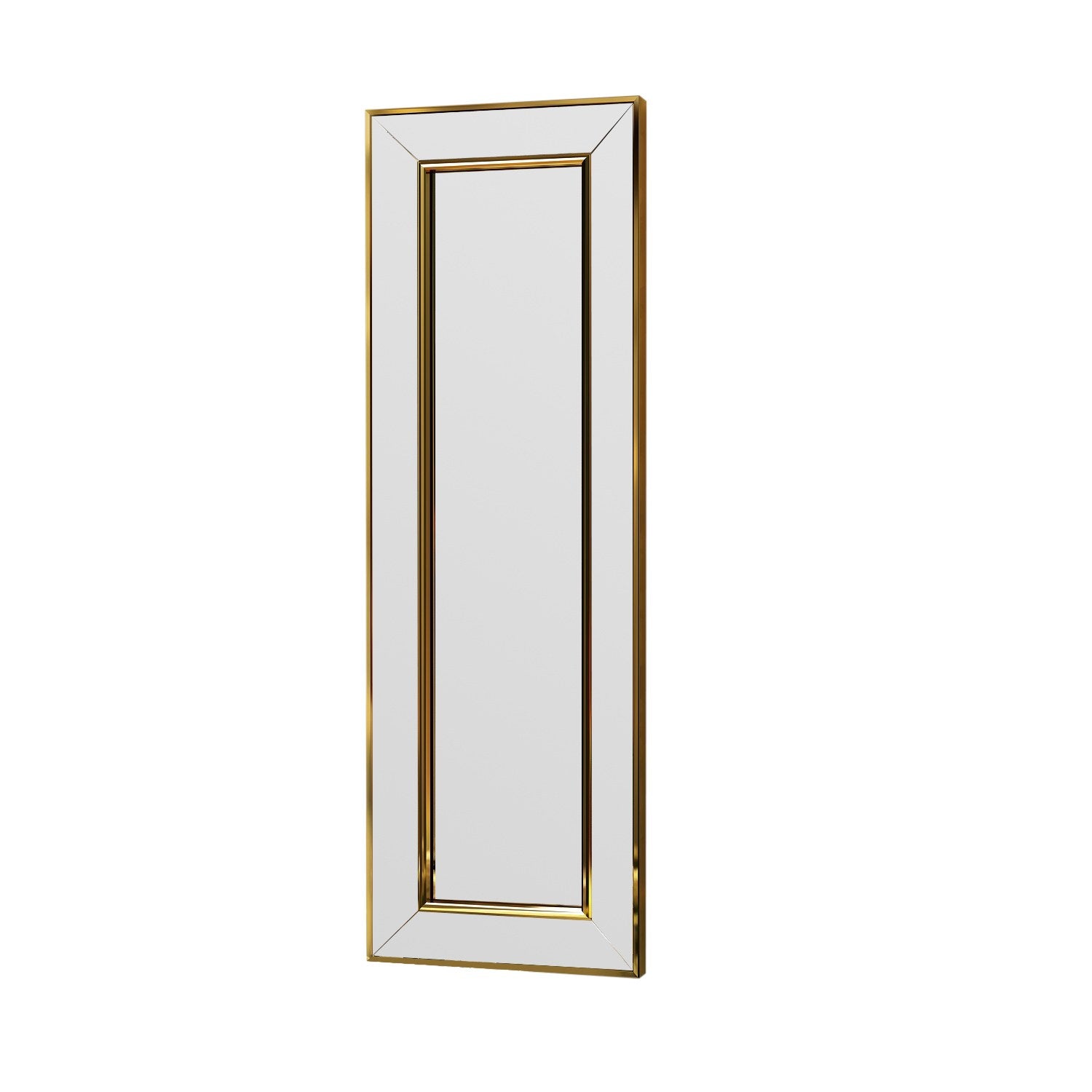 Carlos - Gold in Gold präsentiert im Onlineshop von KAQTU Design AG. Spiegel ist von Hanah Home