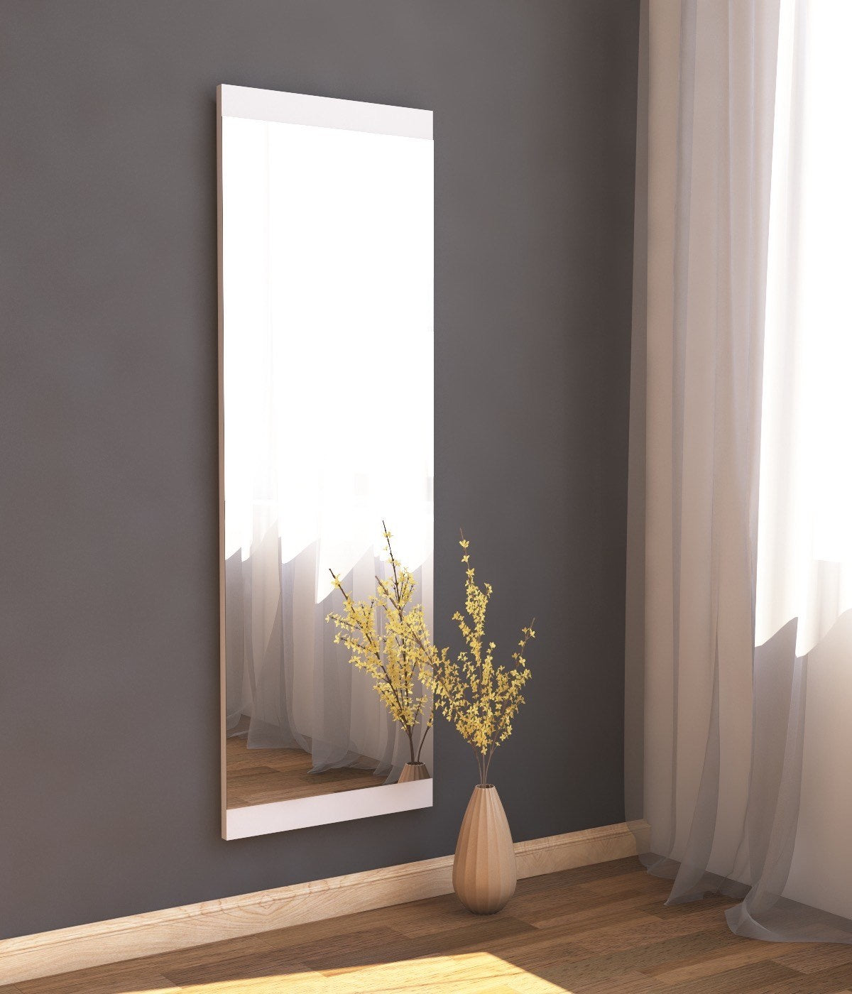 Azus - White in Weiss präsentiert im Onlineshop von KAQTU Design AG. Spiegel ist von Hanah Home