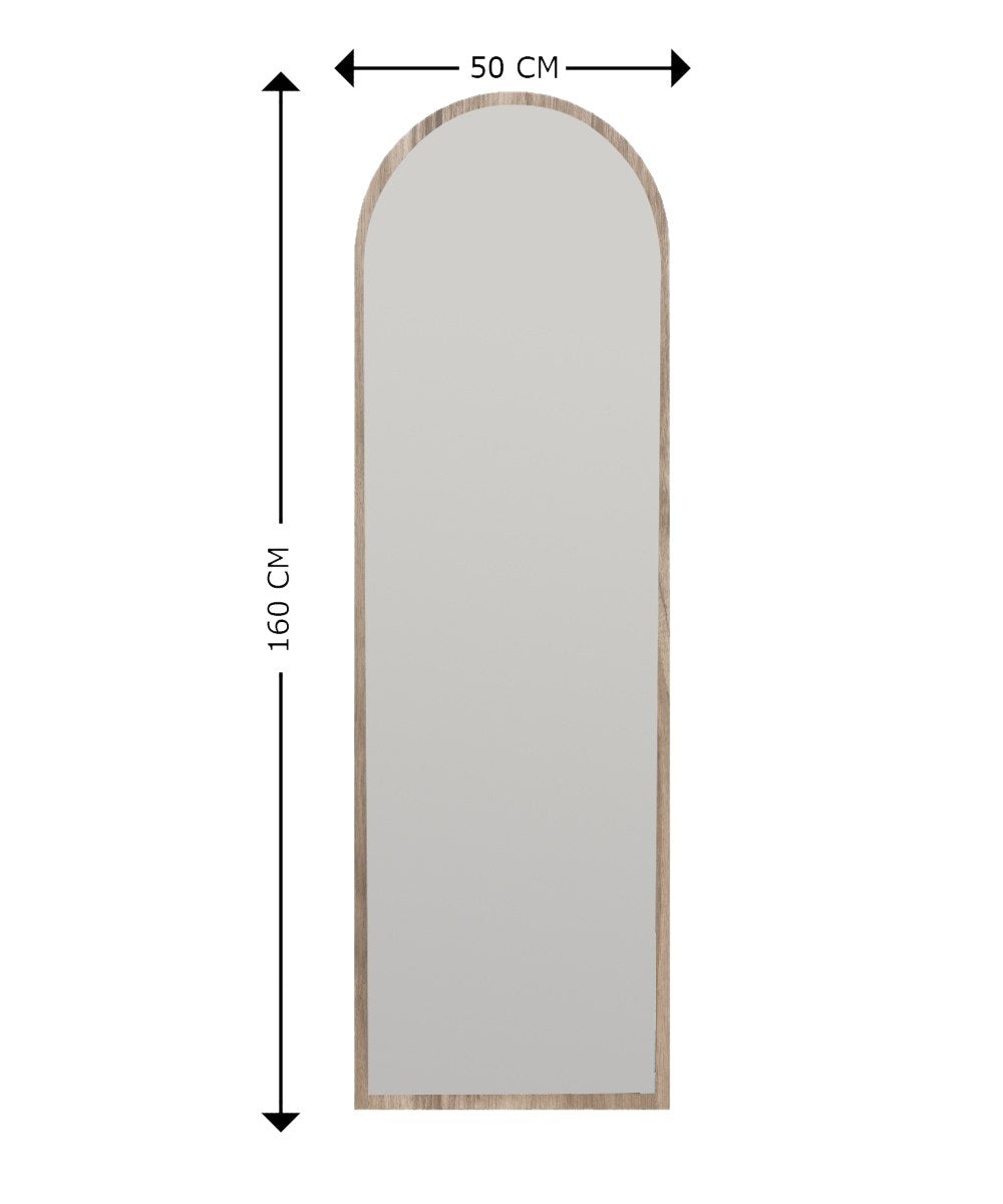 Emma Spiegel - Walnuss in Walnuss präsentiert im Onlineshop von KAQTU Design AG. Wandspiegel ist von Hanah Home
