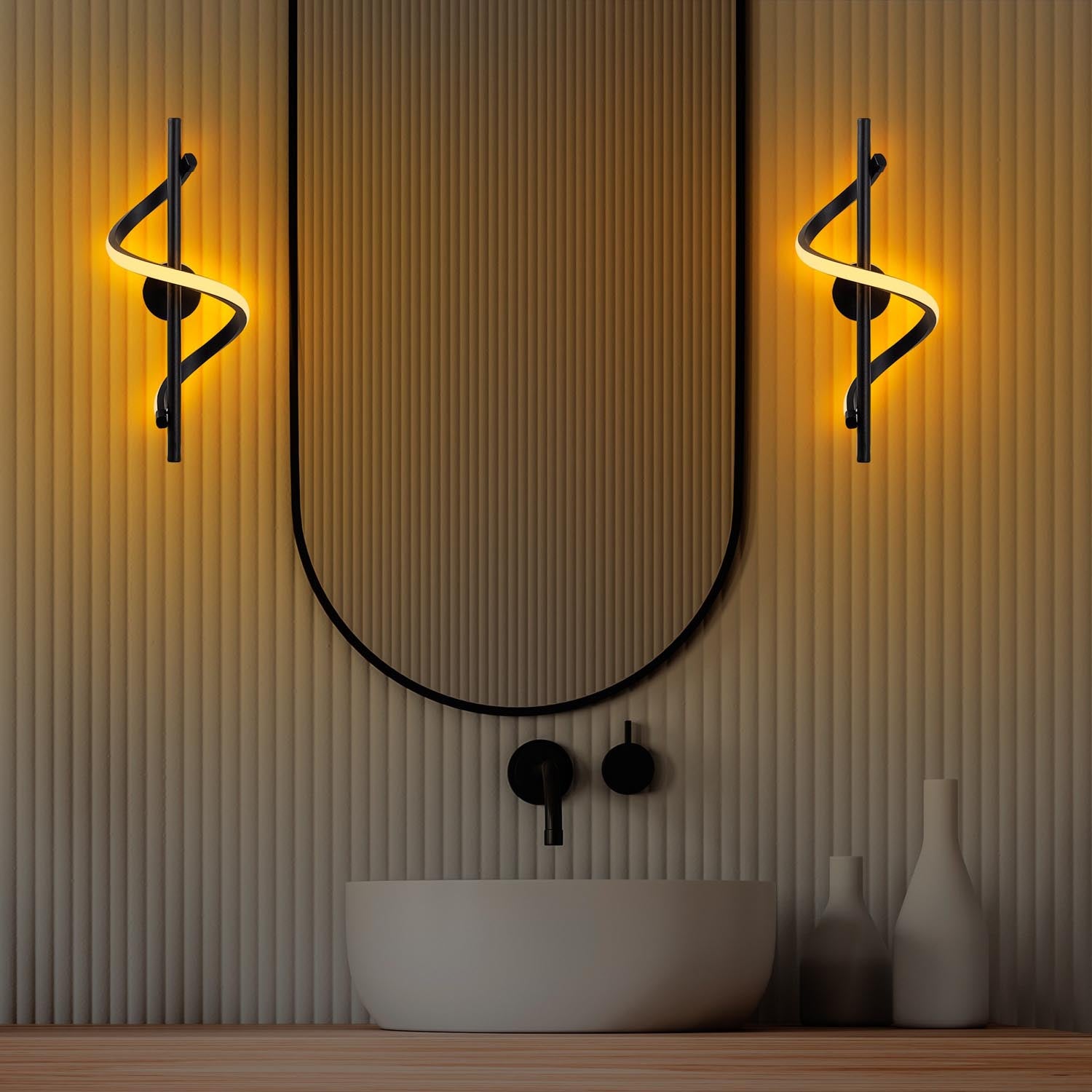 Lıkma - 13510 in Schwarz präsentiert im Onlineshop von KAQTU Design AG. Wandleuchte ist von Opviq