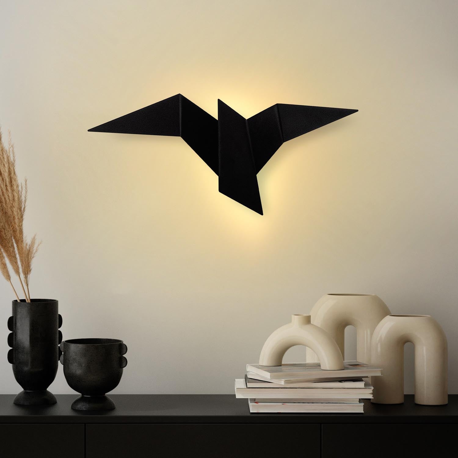 Pacalı - 13500 - L in Schwarz präsentiert im Onlineshop von KAQTU Design AG. Wandleuchte ist von Opviq