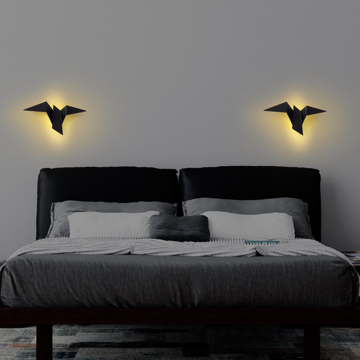 Pacalı - 13500 - M in Schwarz präsentiert im Onlineshop von KAQTU Design AG. Wandleuchte ist von Opviq