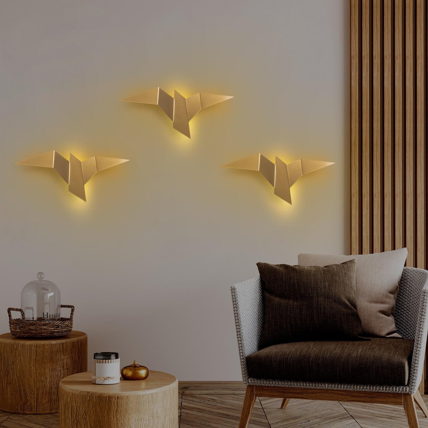 Pacalı - 13503 - L in Gold präsentiert im Onlineshop von KAQTU Design AG. Wandleuchte ist von Opviq