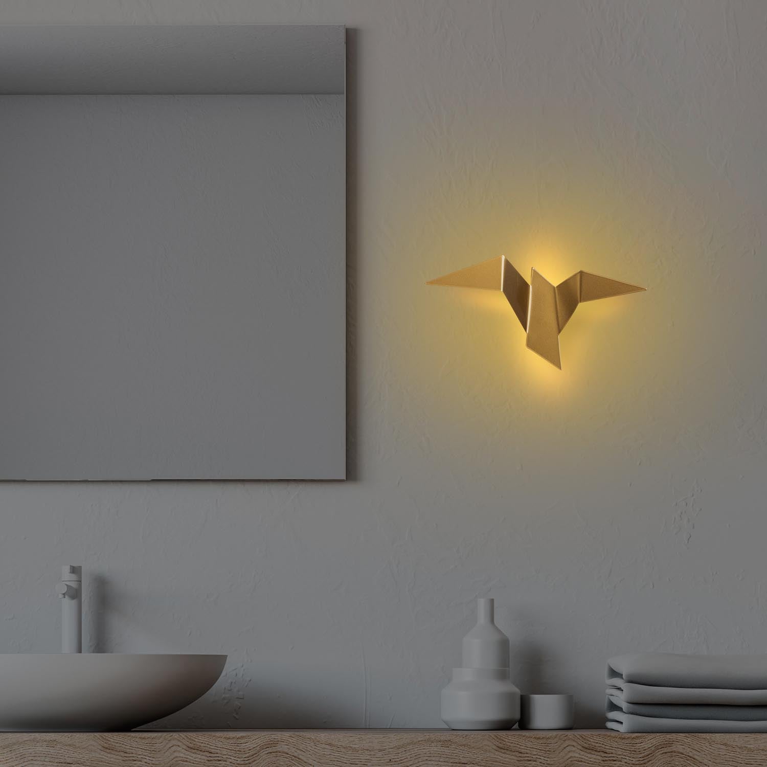 Pacalı - 13503 - M in Gold präsentiert im Onlineshop von KAQTU Design AG. Wandleuchte ist von Opviq