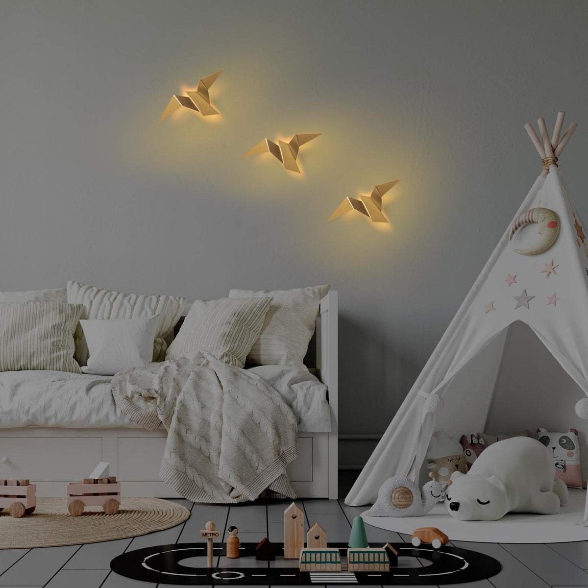 Pacalı Wandleuchte - Gold in Gold präsentiert im Onlineshop von KAQTU Design AG. Wandleuchte ist von Opviq