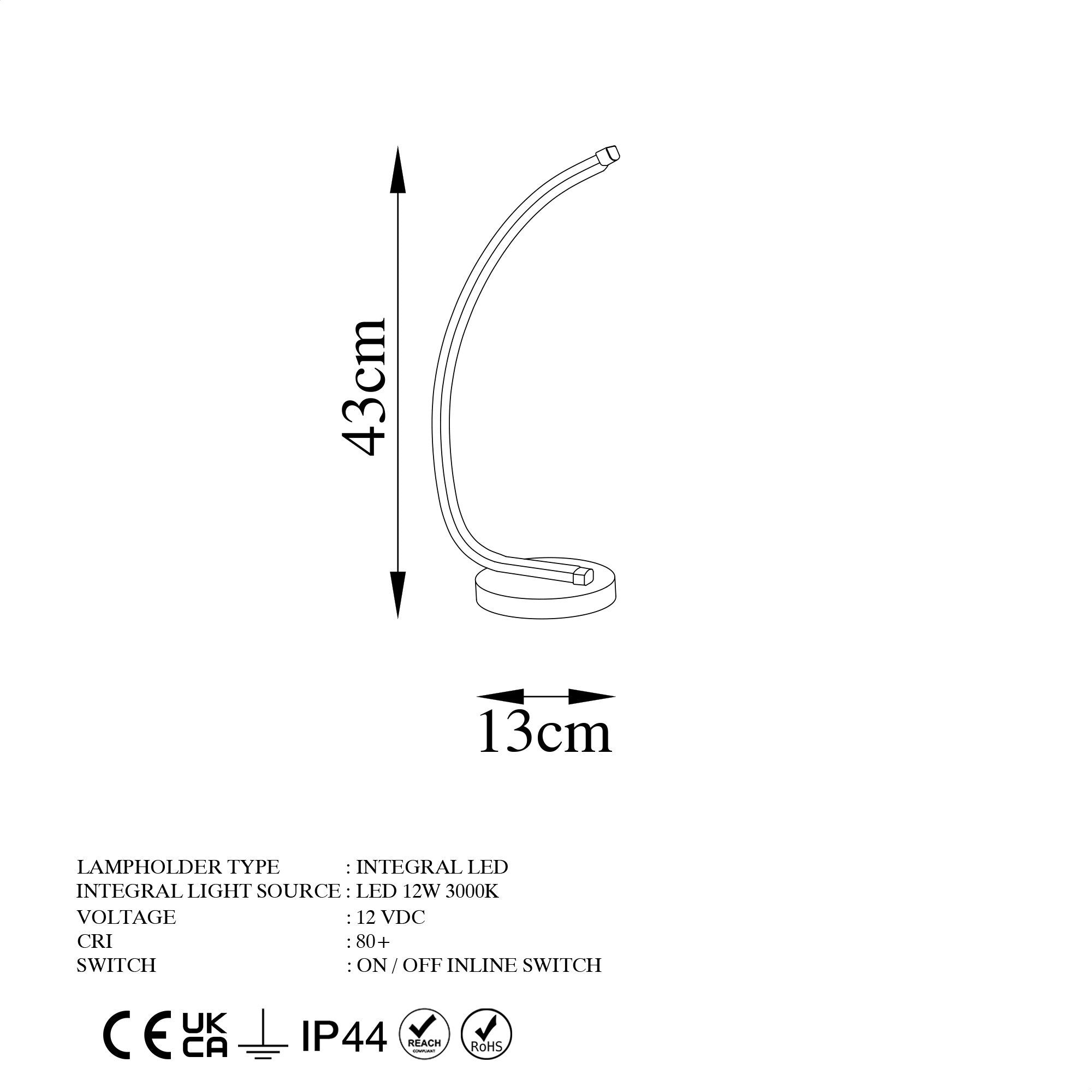 Bevel - 13322 in Gold präsentiert im Onlineshop von KAQTU Design AG. Tischleuchte ist von Opviq