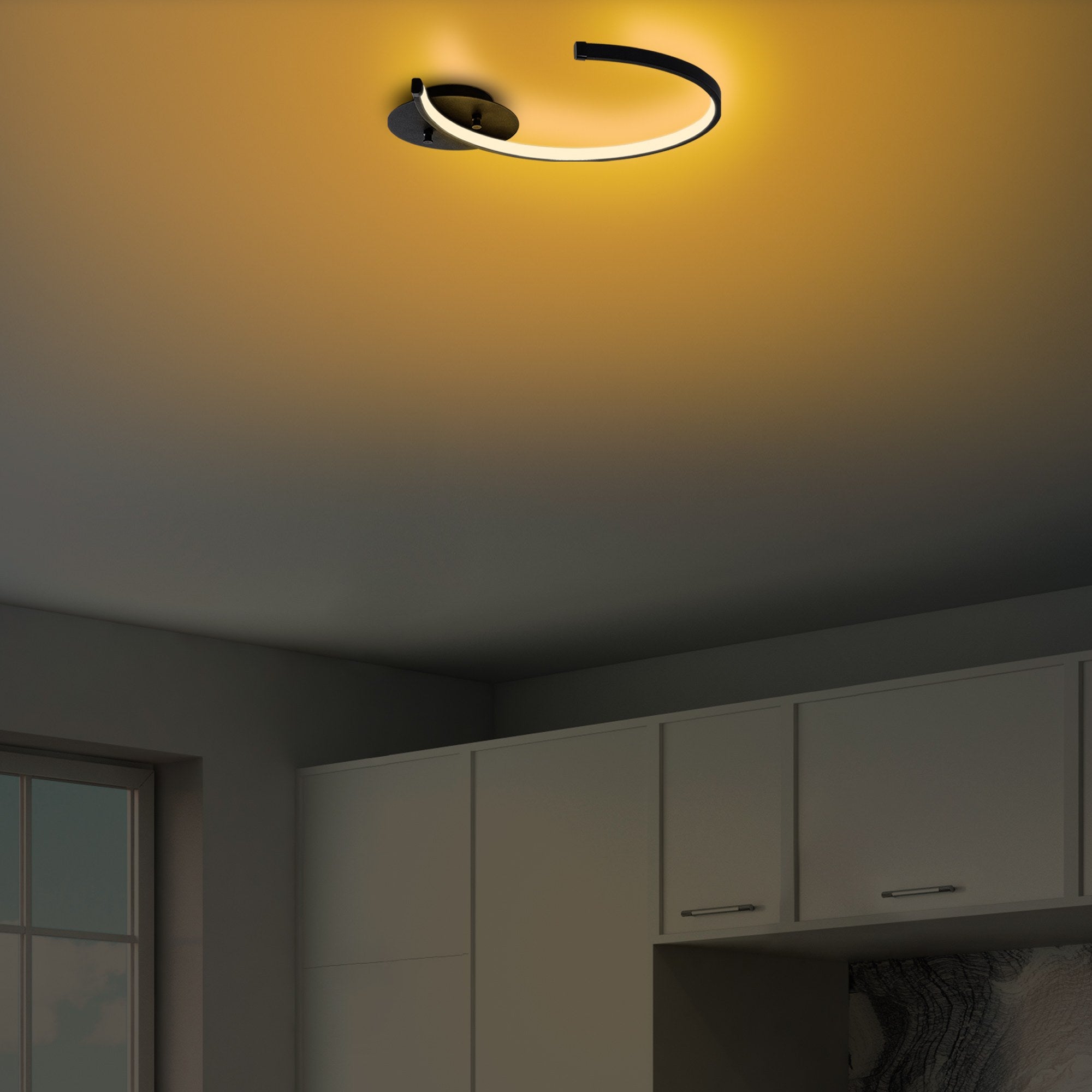 Moon - 13327 in Schwarz präsentiert im Onlineshop von KAQTU Design AG. Deckenleuchte ist von Opviq