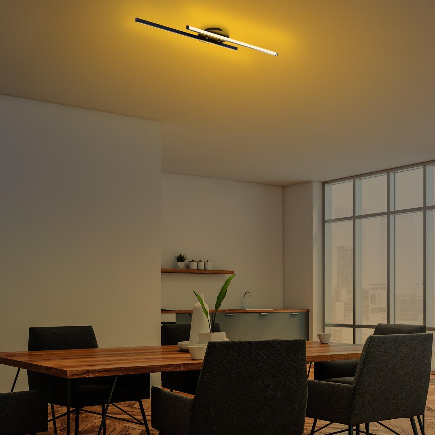 Umut - 13296 in Schwarz präsentiert im Onlineshop von KAQTU Design AG. Deckenleuchte ist von Opviq