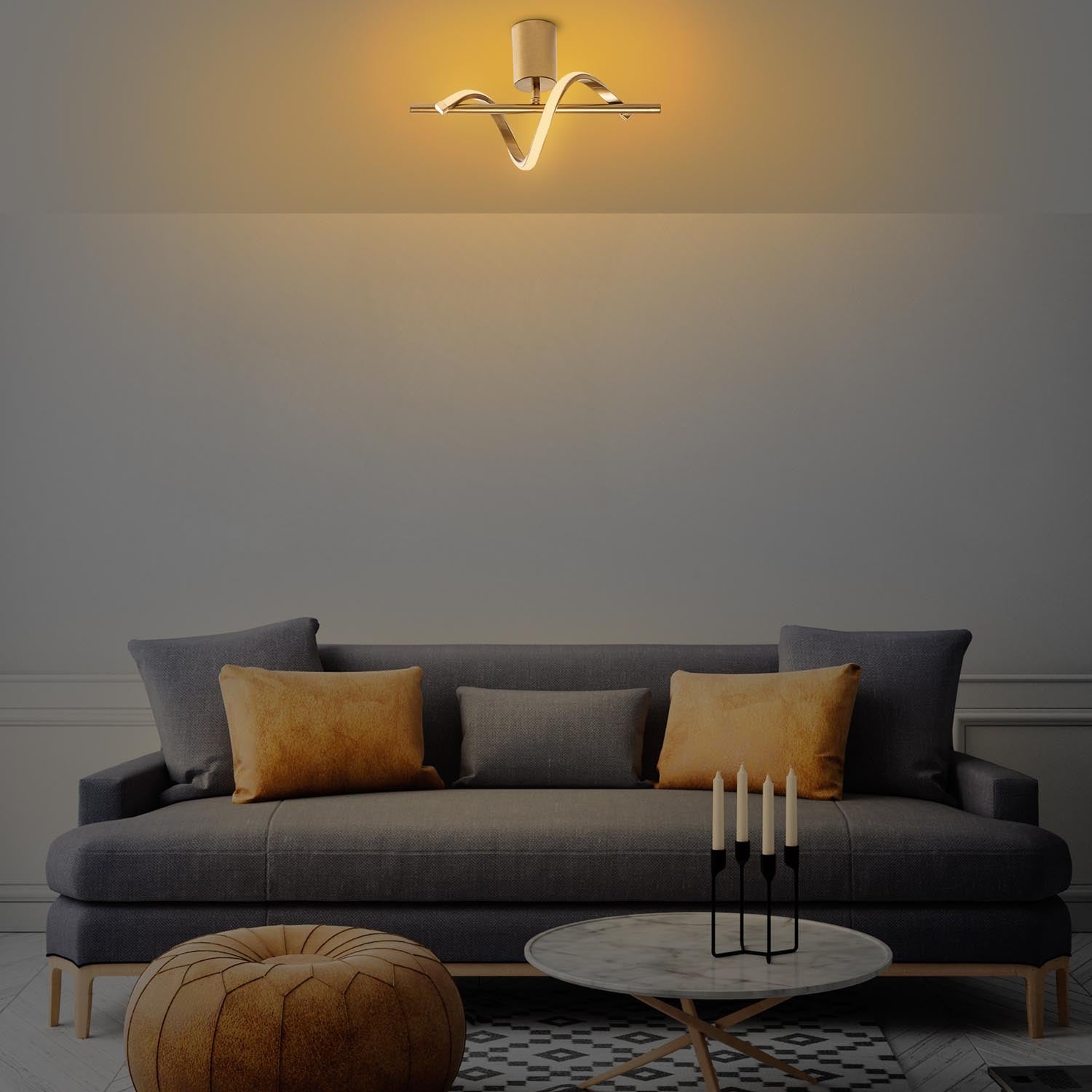 Lıkma - 13515 in Gold präsentiert im Onlineshop von KAQTU Design AG. Pendelleuchte ist von Opviq