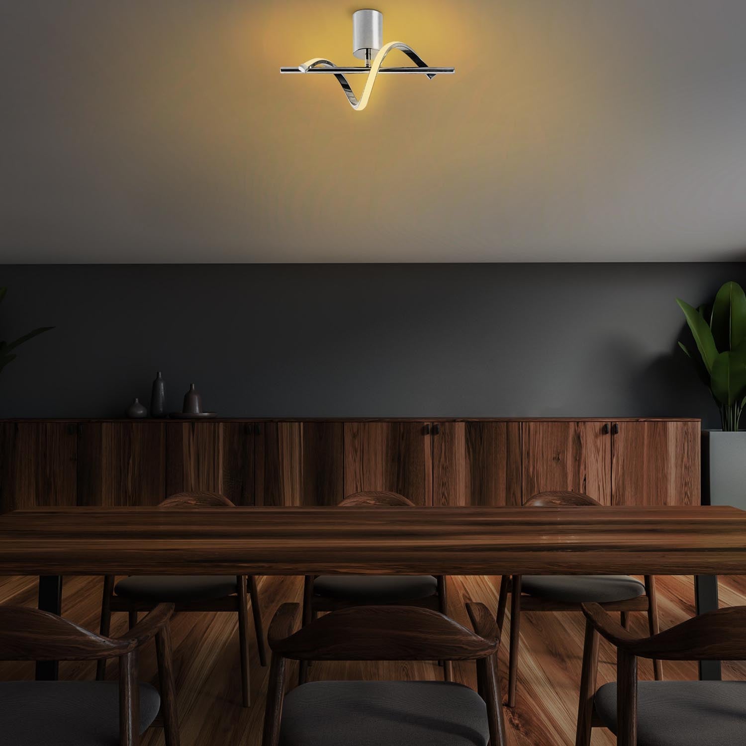 Lıkma - 13517 in Chrome präsentiert im Onlineshop von KAQTU Design AG. Pendelleuchte ist von Opviq