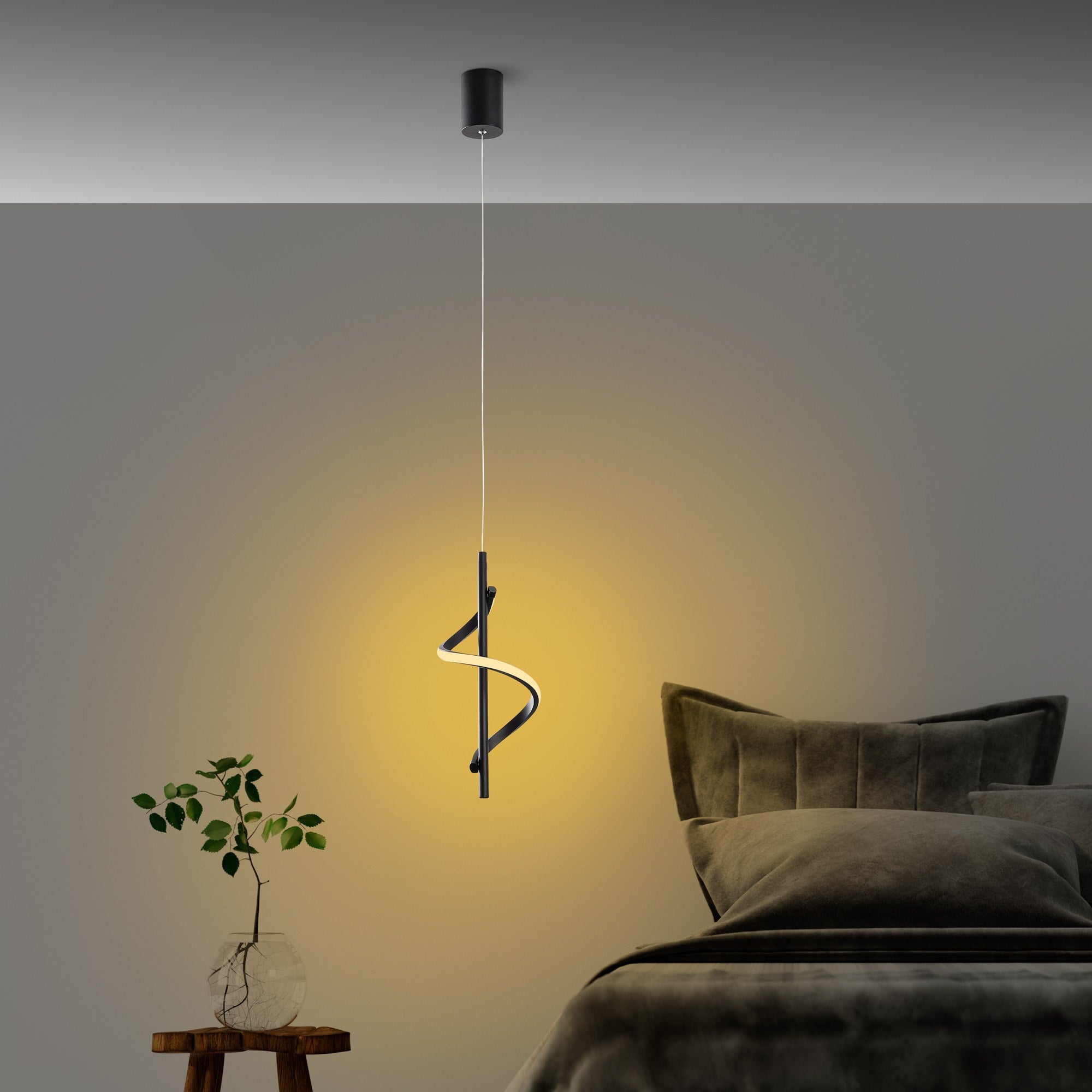 Lıkma - 13518 in Schwarz präsentiert im Onlineshop von KAQTU Design AG. Pendelleuchte ist von Opviq