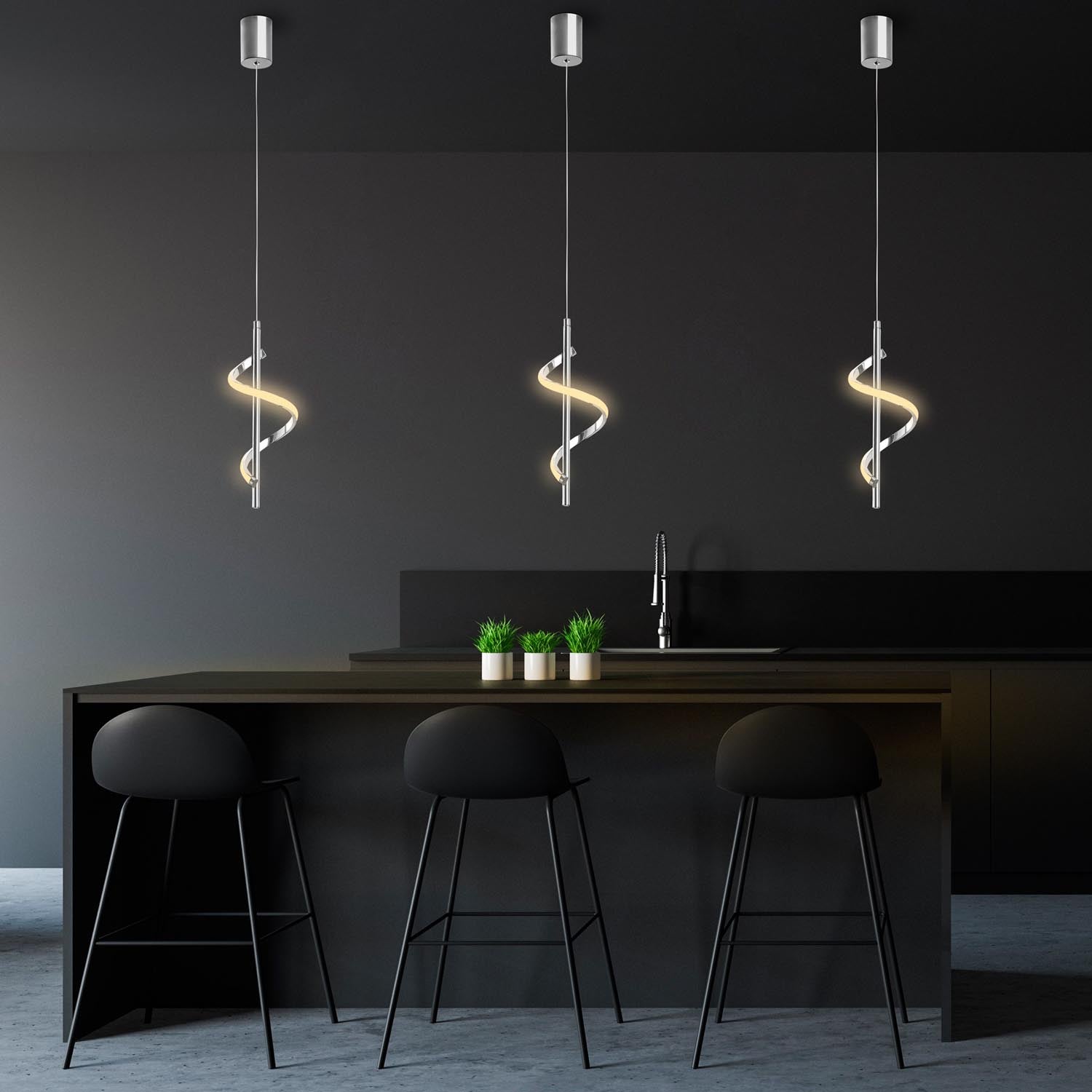 Lıkma - 13521 in Chrome präsentiert im Onlineshop von KAQTU Design AG. Pendelleuchte ist von Opviq