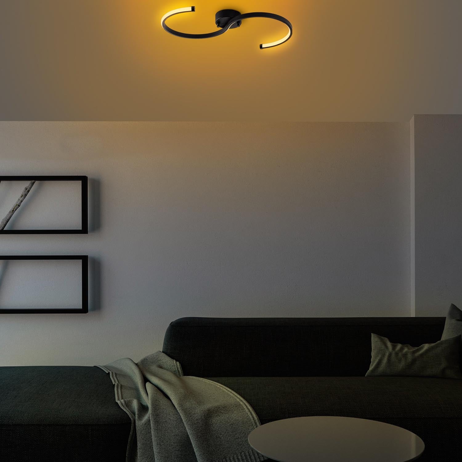 Es - 13583 in Schwarz präsentiert im Onlineshop von KAQTU Design AG. Deckenleuchte ist von Opviq