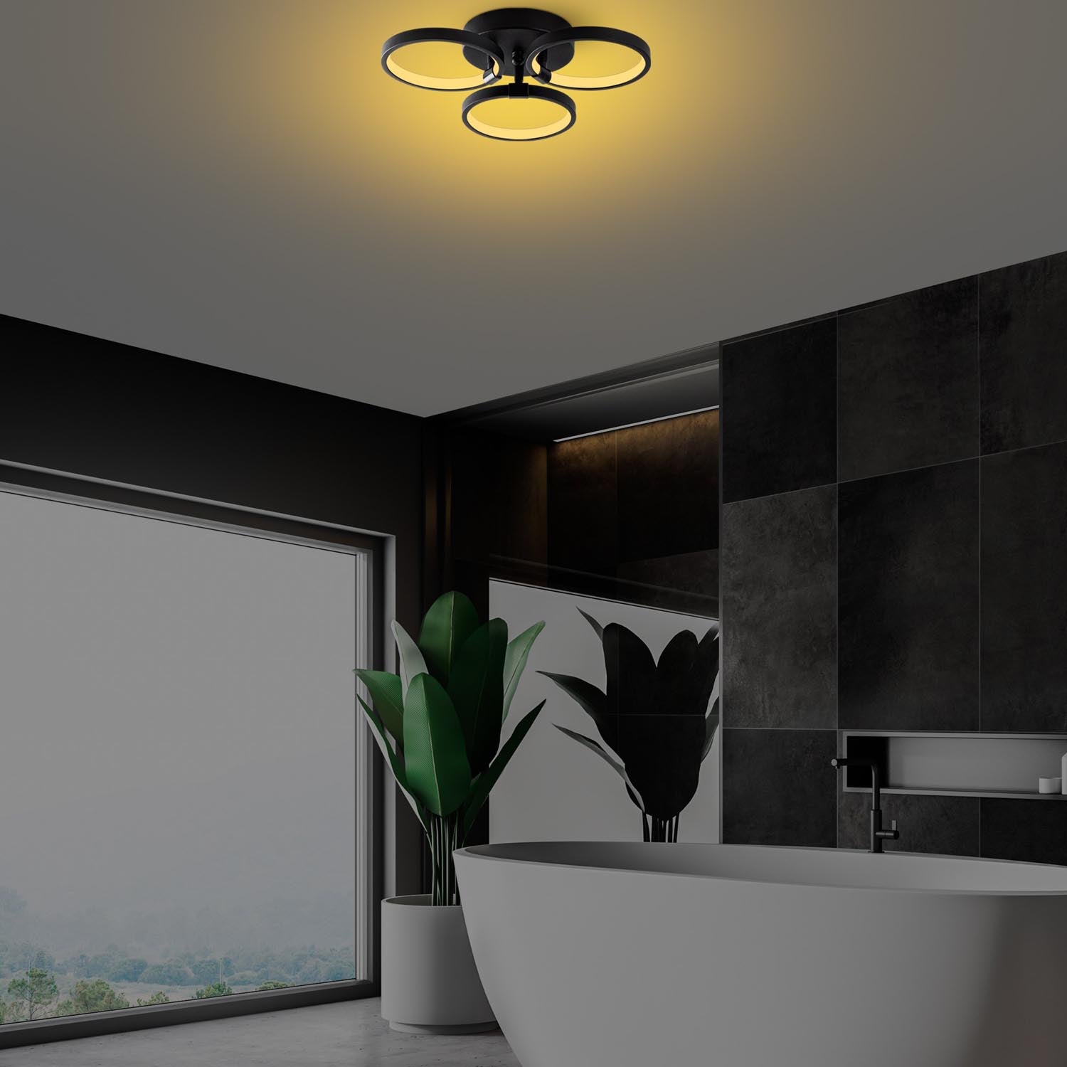 Halka-13310 in Schwarz präsentiert im Onlineshop von KAQTU Design AG. Deckenleuchte ist von Opviq