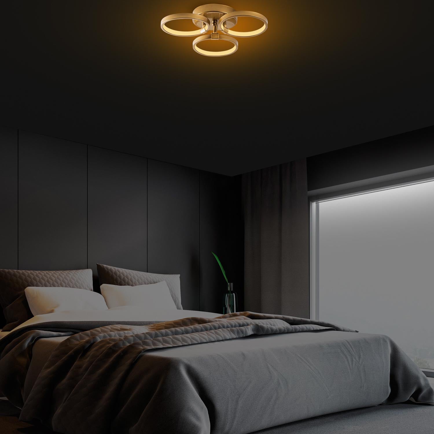 Halka-13311 in Gold präsentiert im Onlineshop von KAQTU Design AG. Deckenleuchte ist von Opviq