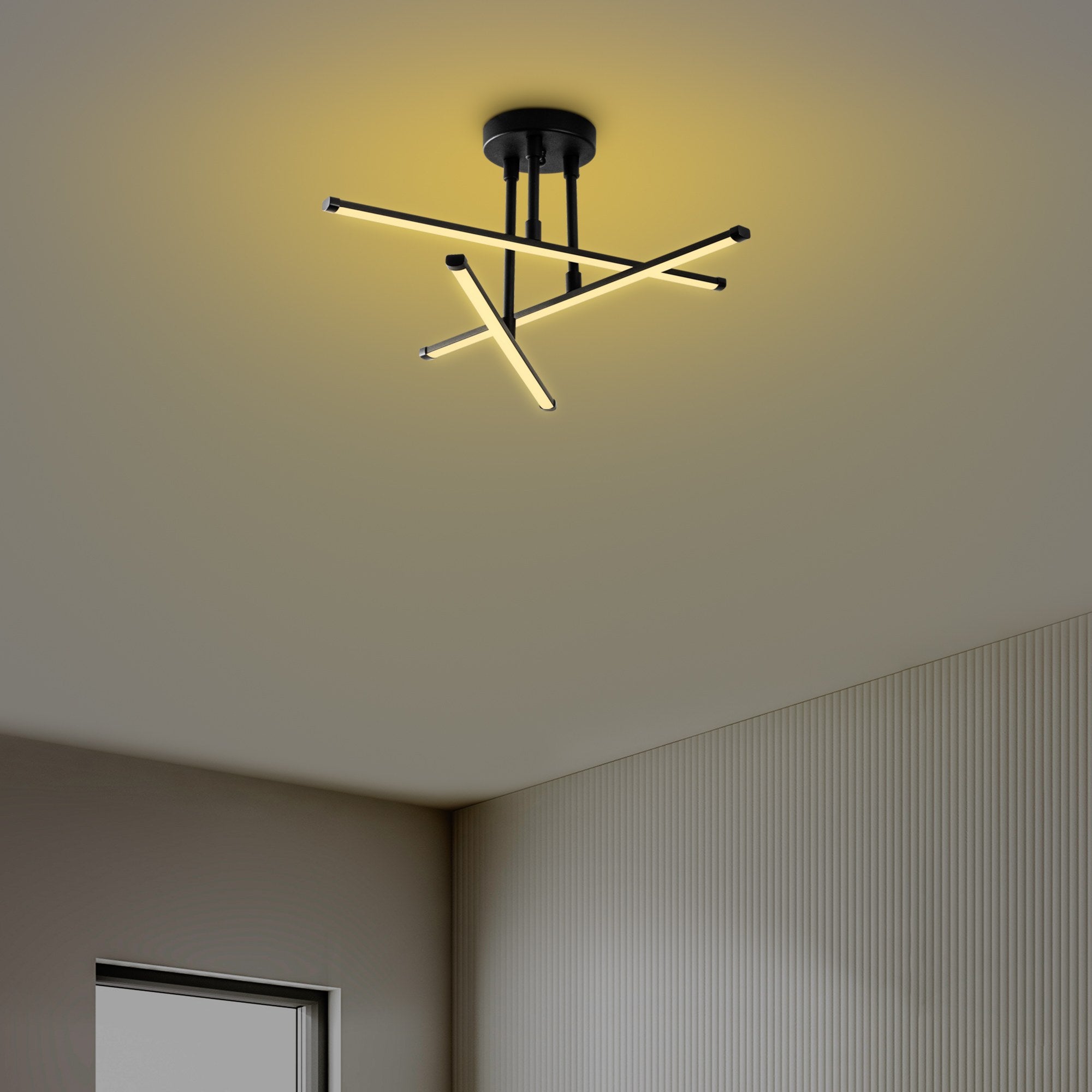 Ledflower-13649 in Schwarz präsentiert im Onlineshop von KAQTU Design AG. Deckenleuchte ist von Opviq