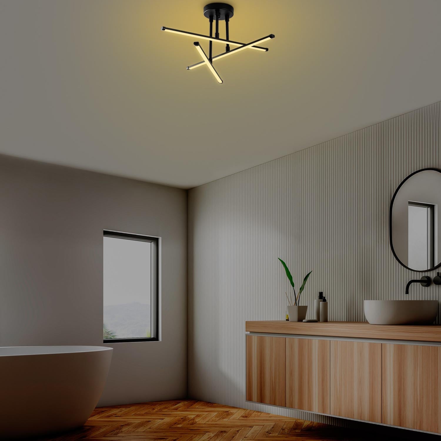 Ledflower-13649 in Schwarz präsentiert im Onlineshop von KAQTU Design AG. Deckenleuchte ist von Opviq