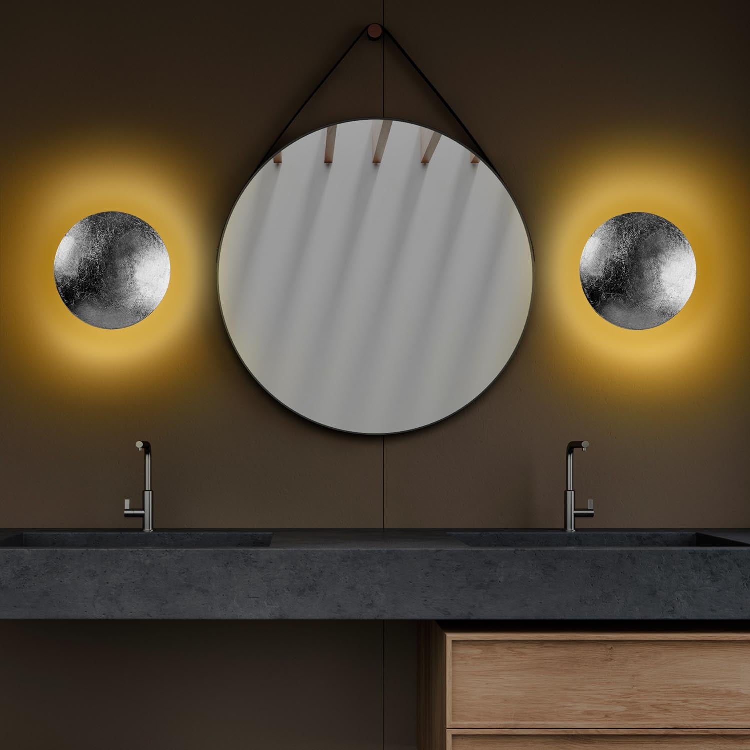 Yosma-13641 in Silber präsentiert im Onlineshop von KAQTU Design AG. Wandleuchte ist von Opviq