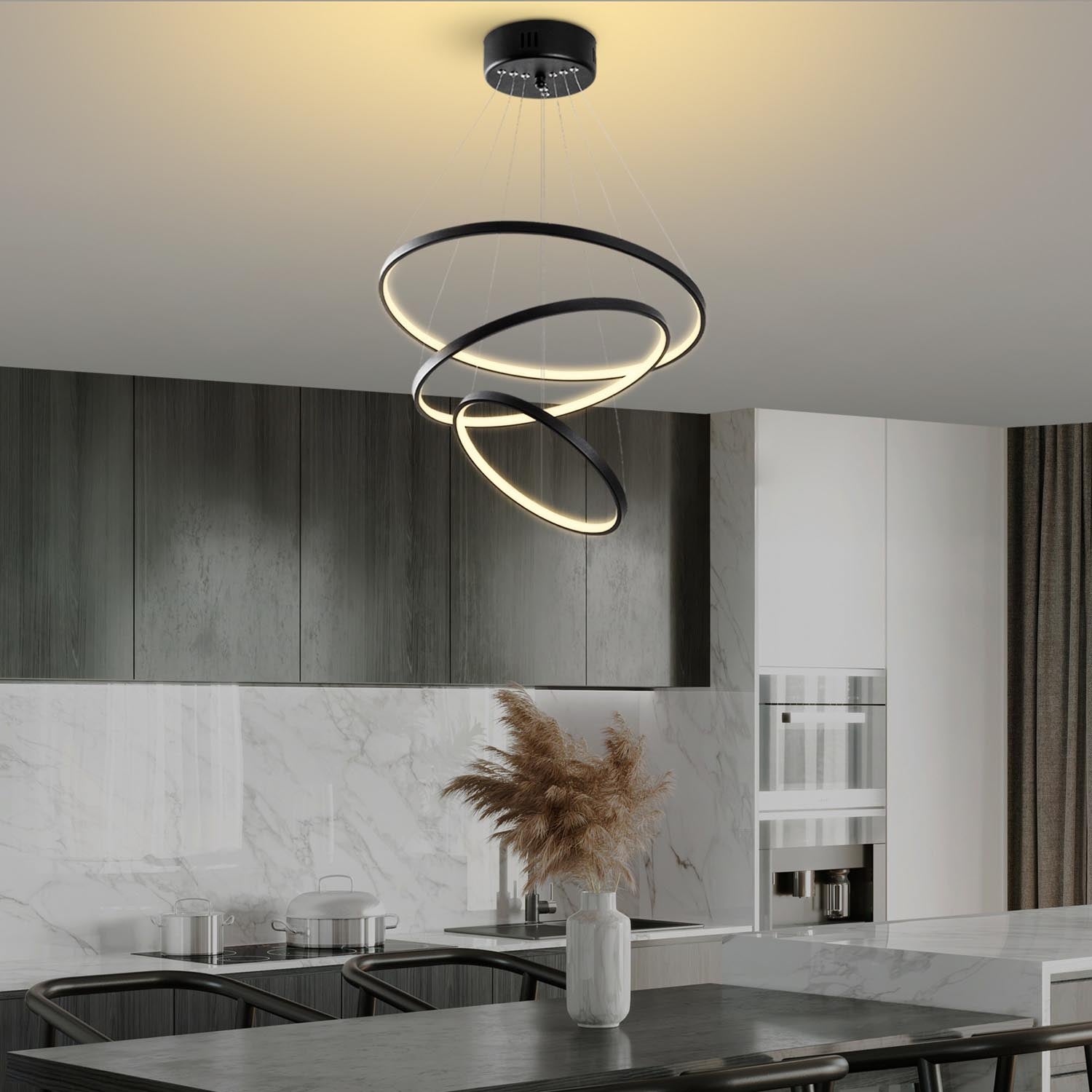 Simit - 13697 in Schwarz präsentiert im Onlineshop von KAQTU Design AG. Deckenleuchte ist von Opviq
