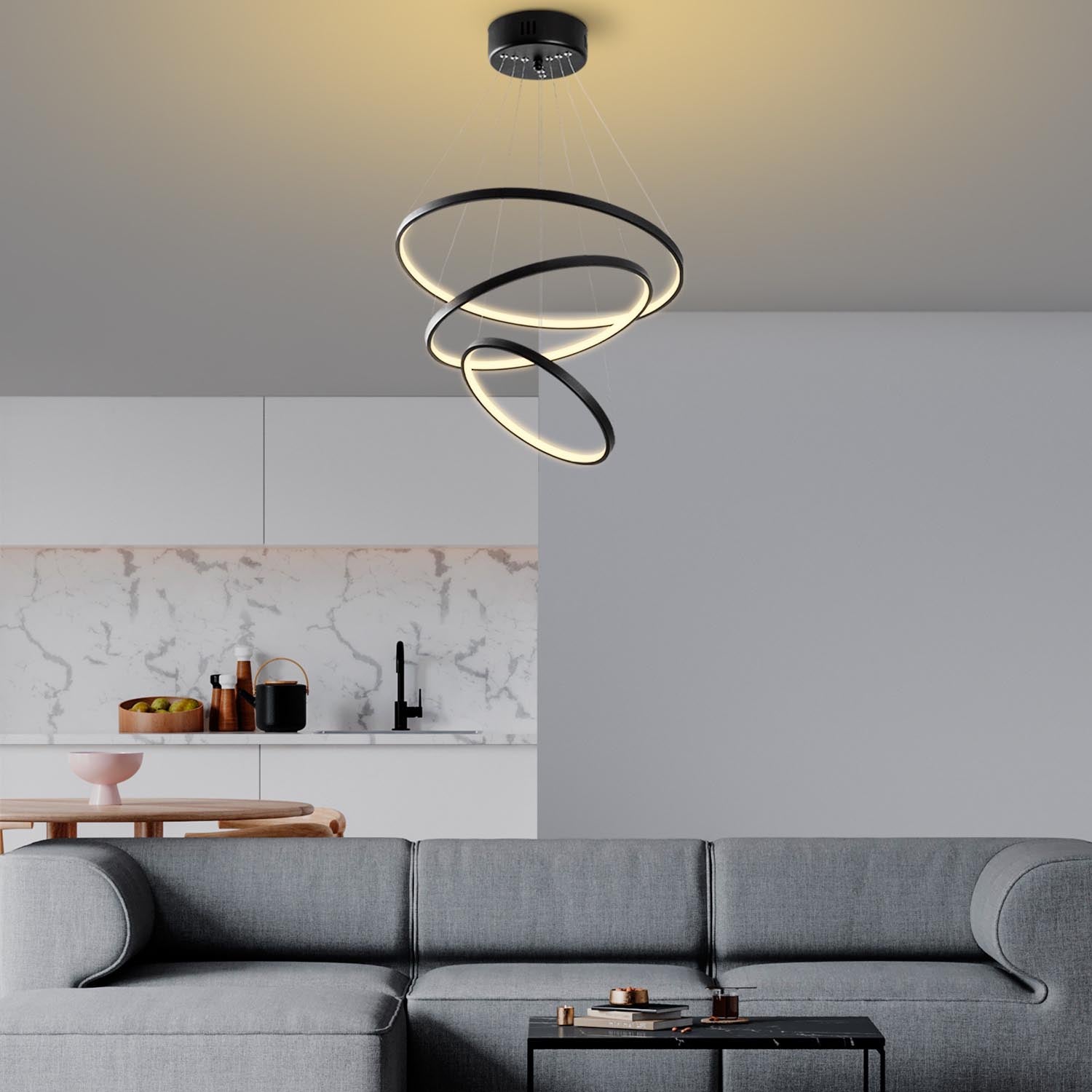 Simit - 13697 in Schwarz präsentiert im Onlineshop von KAQTU Design AG. Deckenleuchte ist von Opviq