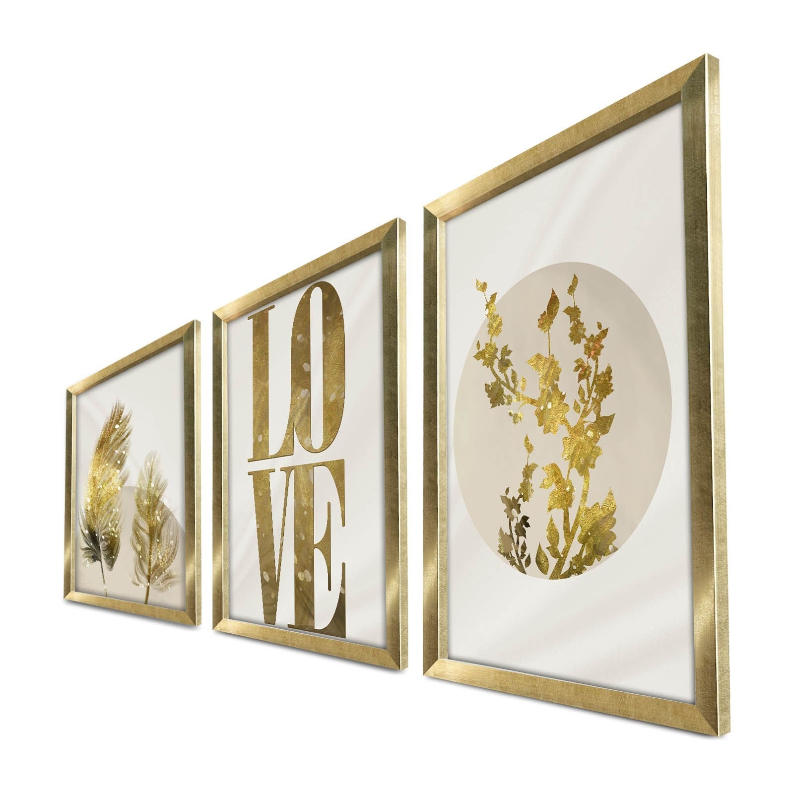 3P3853NISCT-021 in Gold
 Beige
 White präsentiert im Onlineshop von KAQTU Design AG. Bild ist von Wallity
