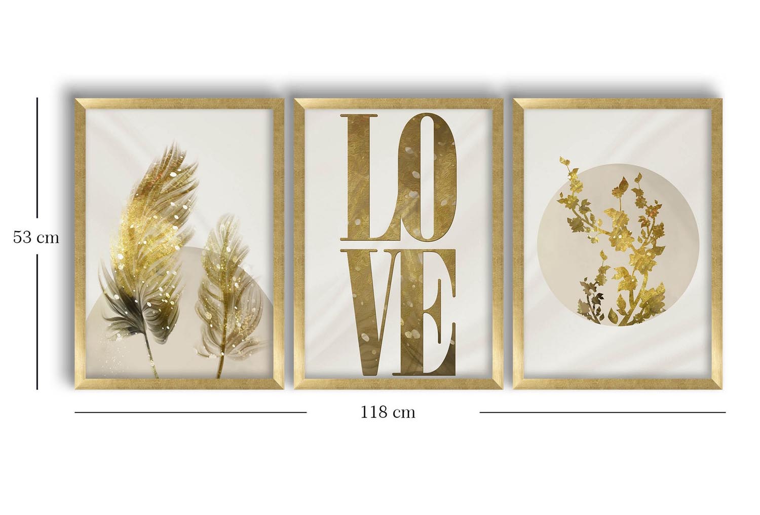 3P3853NISCT-021 in Gold
 Beige
 White präsentiert im Onlineshop von KAQTU Design AG. Bild ist von Wallity