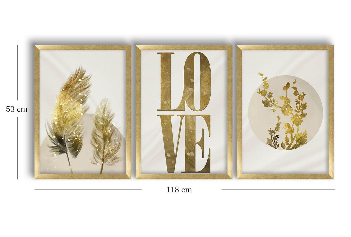 3P3853NISCT Bild - Gold
 Beige
 White in Gold / Beige / White präsentiert im Onlineshop von KAQTU Design AG. Bild ist von Wallity