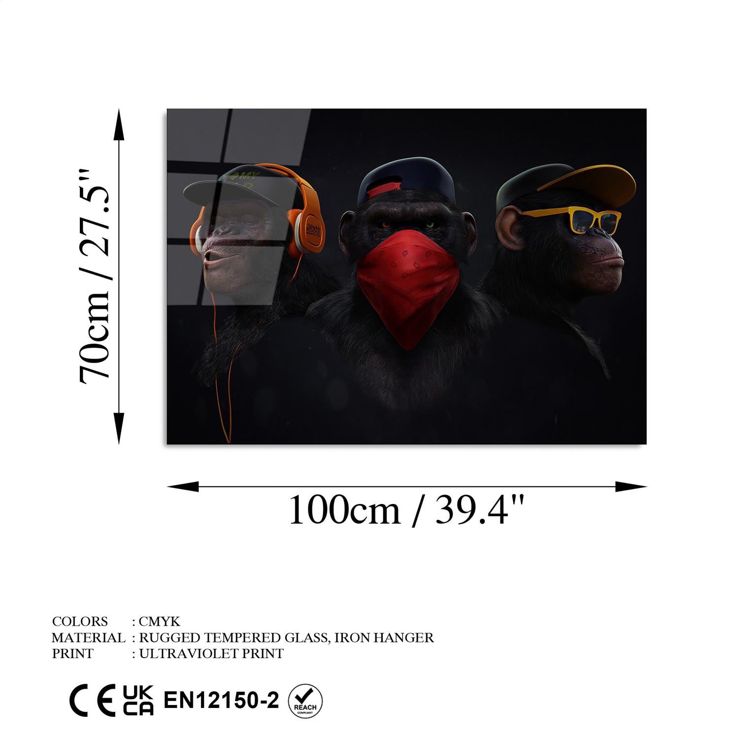 UV-049 70 x 100 in Mehrfarbig präsentiert im Onlineshop von KAQTU Design AG. Bild ist von Wallity