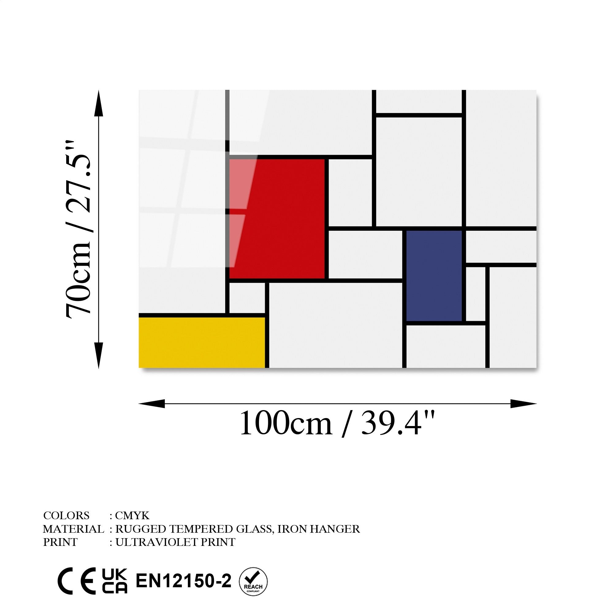 UV-181 70 x 100 in Mehrfarbig präsentiert im Onlineshop von KAQTU Design AG. Bild ist von Wallity