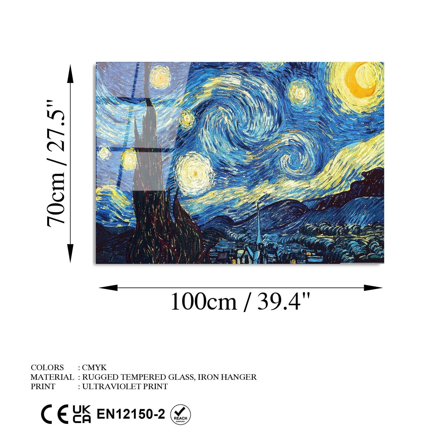 UV-203 70 x 100 in Mehrfarbig präsentiert im Onlineshop von KAQTU Design AG. Bild ist von Wallity