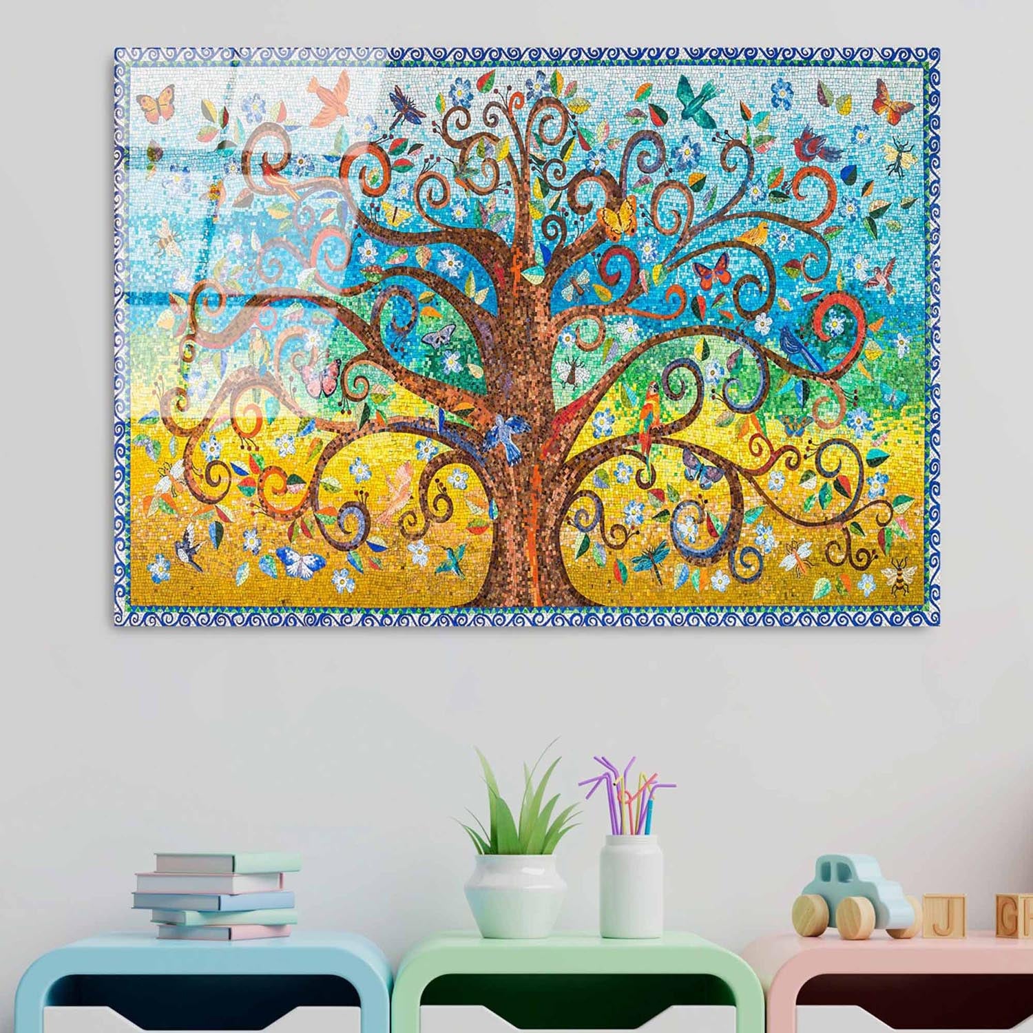 UV-211 70 x 100 in Mehrfarbig präsentiert im Onlineshop von KAQTU Design AG. Bild ist von Wallity