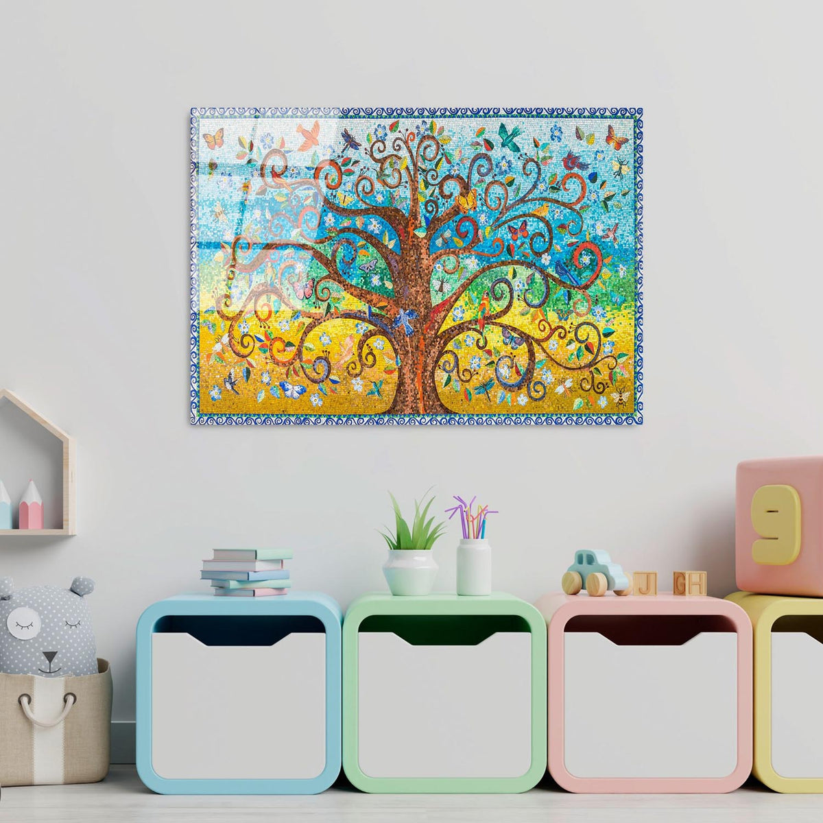 UV Bild - Mehrfarbig in Mehrfarbig präsentiert im Onlineshop von KAQTU Design AG. Bild ist von Wallity