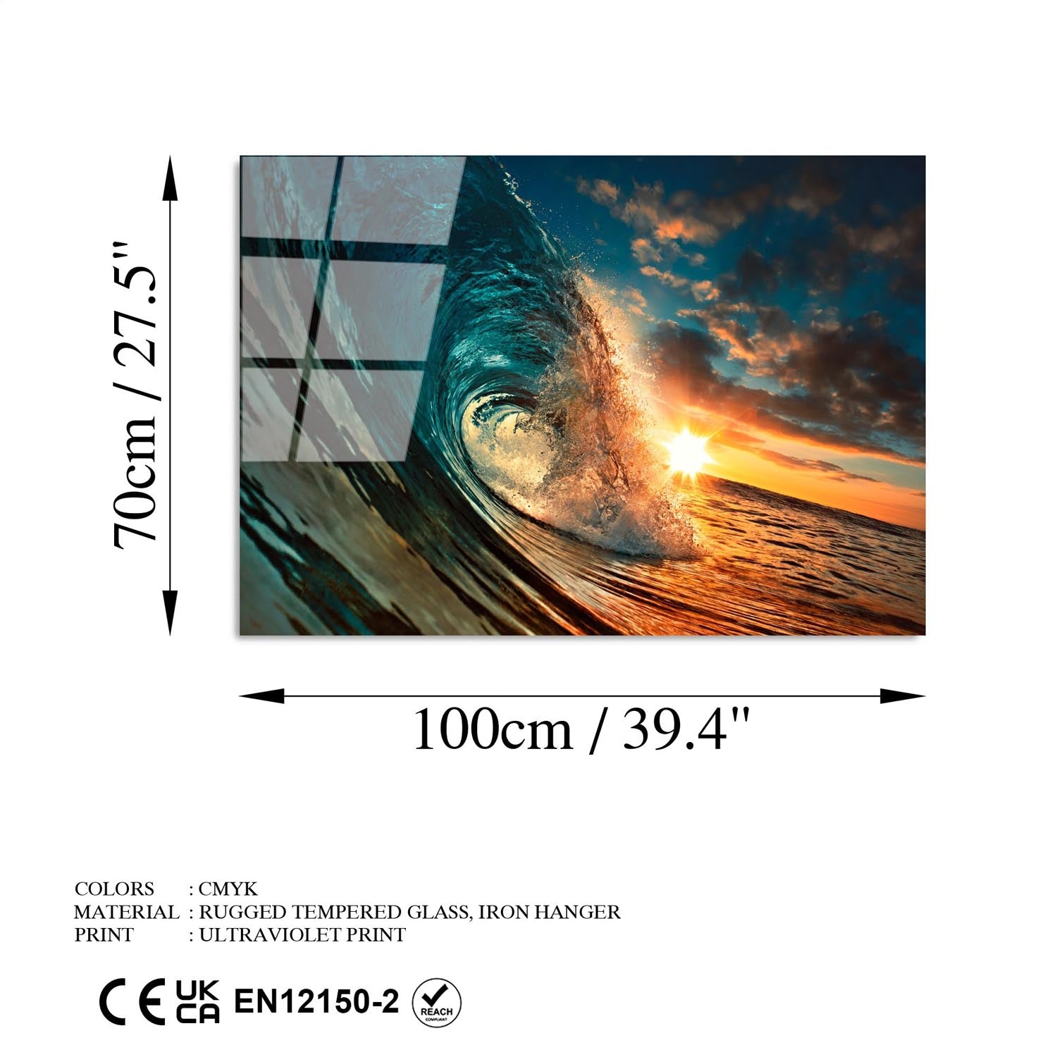 UV-263 70 x 100 in Mehrfarbig präsentiert im Onlineshop von KAQTU Design AG. Bild ist von Wallity
