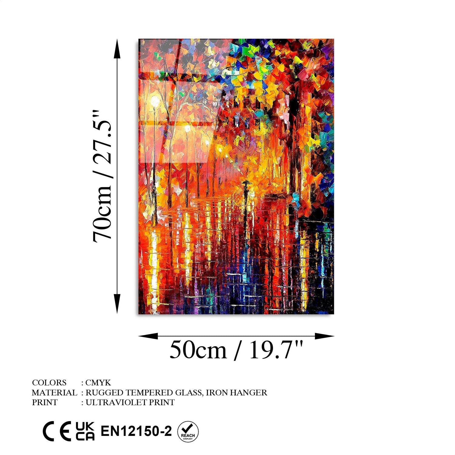 UV-416 50 x 70 in Mehrfarbig präsentiert im Onlineshop von KAQTU Design AG. Bild ist von Wallity