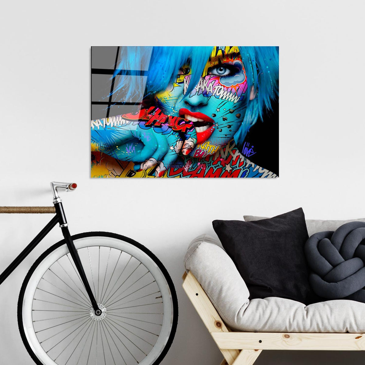 UV Bild - Mehrfarbig in Mehrfarbig präsentiert im Onlineshop von KAQTU Design AG. Bild ist von Wallity