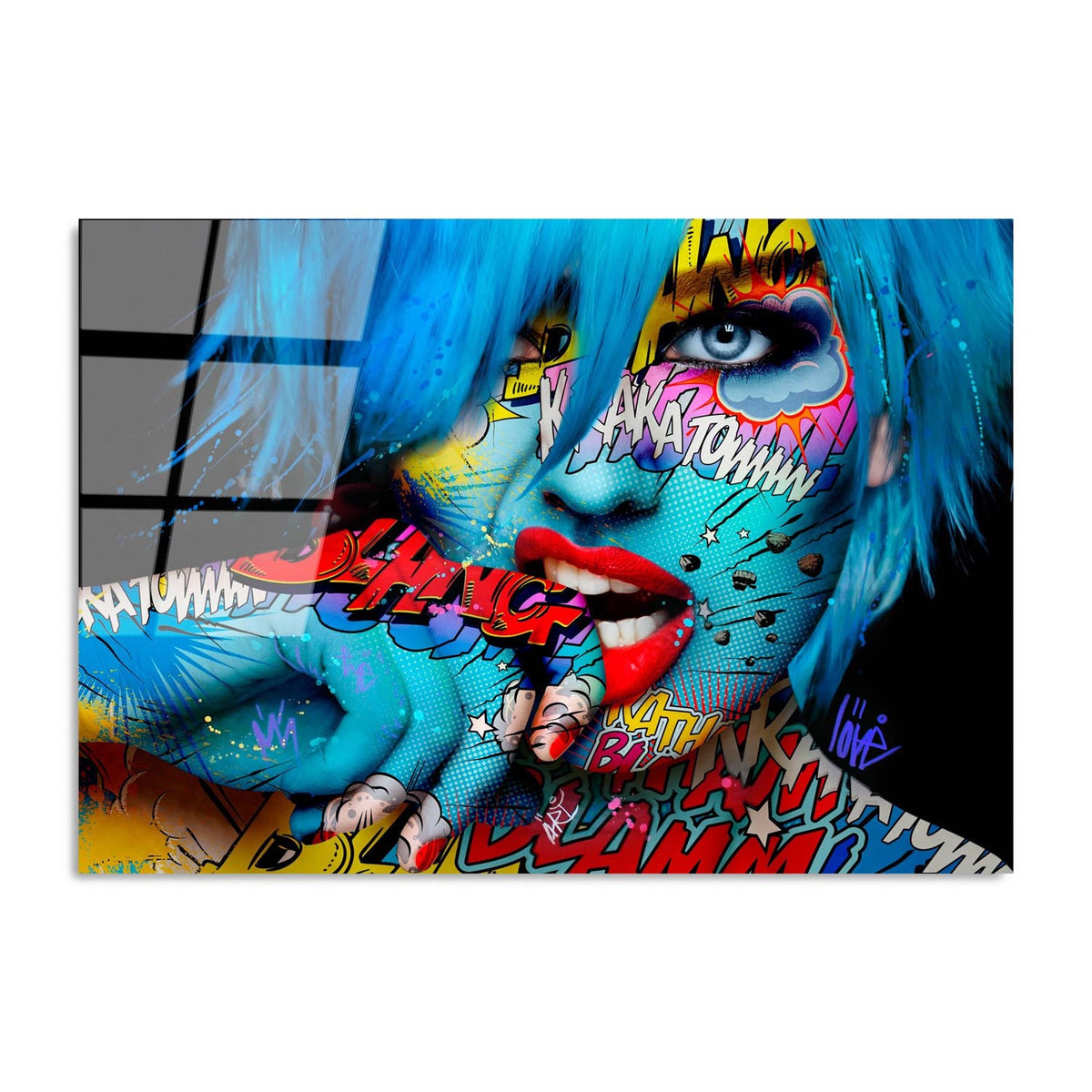 UV Bild - Mehrfarbig in Mehrfarbig präsentiert im Onlineshop von KAQTU Design AG. Bild ist von Wallity
