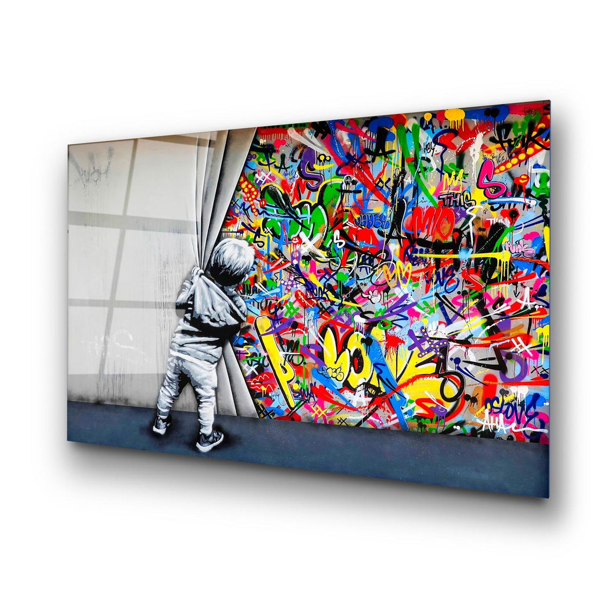 UV Bild - Mehrfarbig in Mehrfarbig präsentiert im Onlineshop von KAQTU Design AG. Bild ist von Wallity