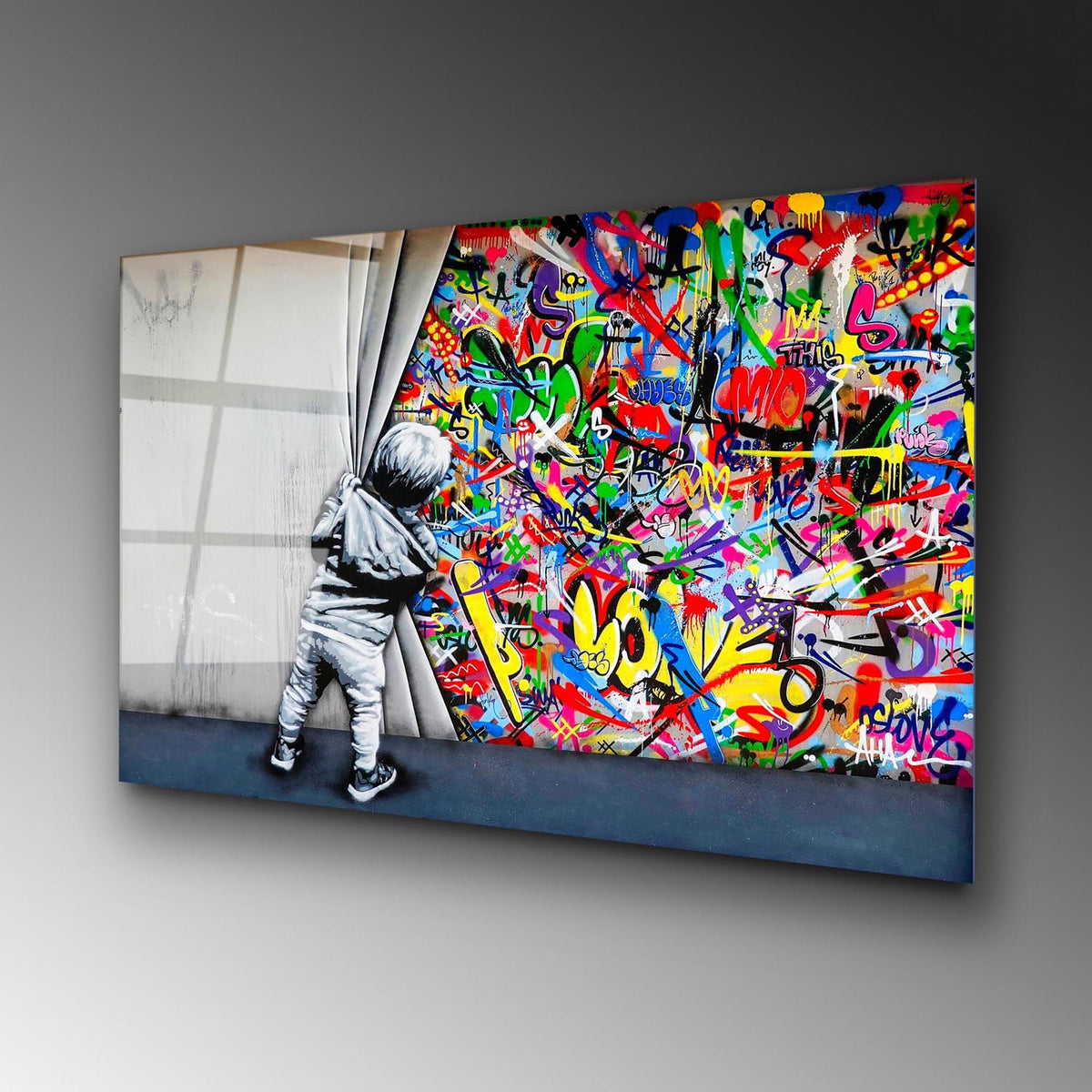 UV Bild - Mehrfarbig in Mehrfarbig präsentiert im Onlineshop von KAQTU Design AG. Bild ist von Wallity