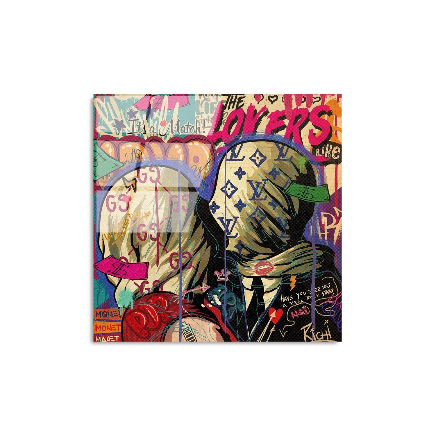 UV-838 - 50 x 50 in Mehrfarbig präsentiert im Onlineshop von KAQTU Design AG. Bild ist von Wallity