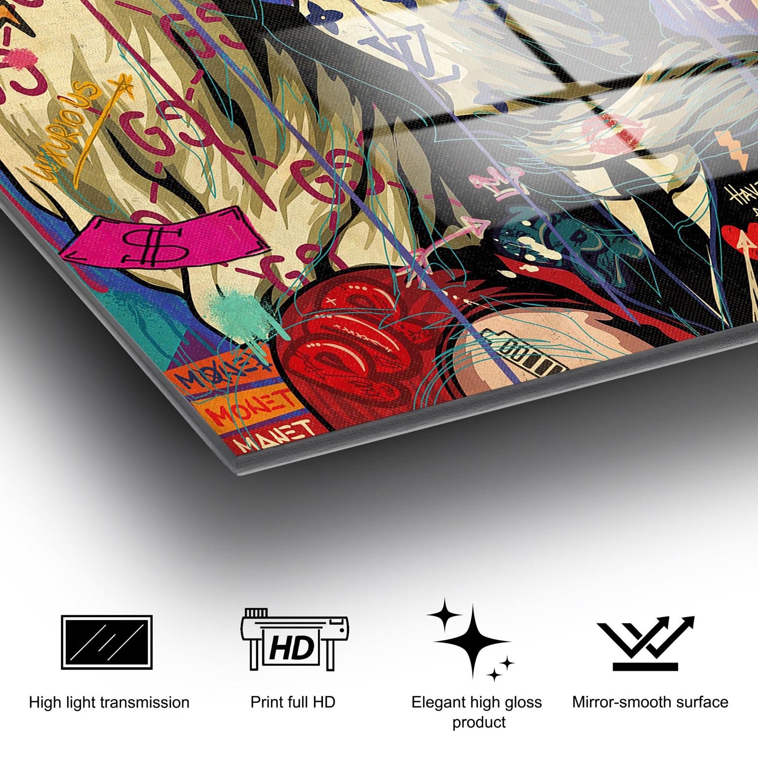 UV-838 - 50 x 50 in Mehrfarbig präsentiert im Onlineshop von KAQTU Design AG. Bild ist von Wallity