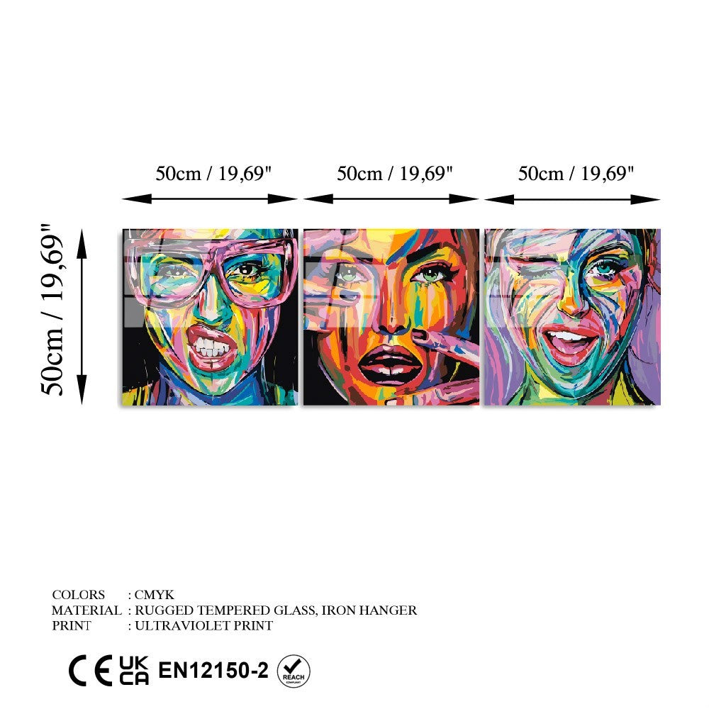 UV-852 - 50 x 50 in Mehrfarbig präsentiert im Onlineshop von KAQTU Design AG. Bild ist von Wallity