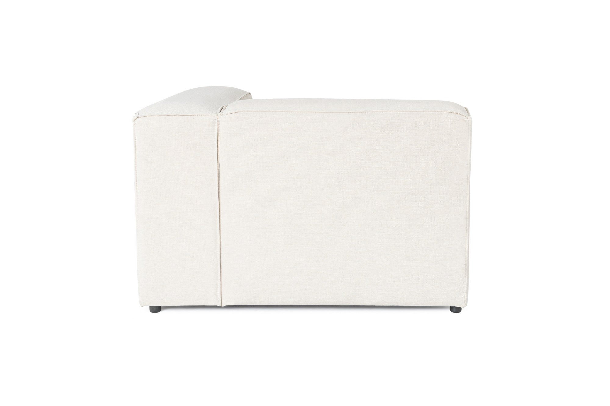 Frida 4 - Ecru in Ecru präsentiert im Onlineshop von KAQTU Design AG. Ecksofa ist von Atelier Del Sofa