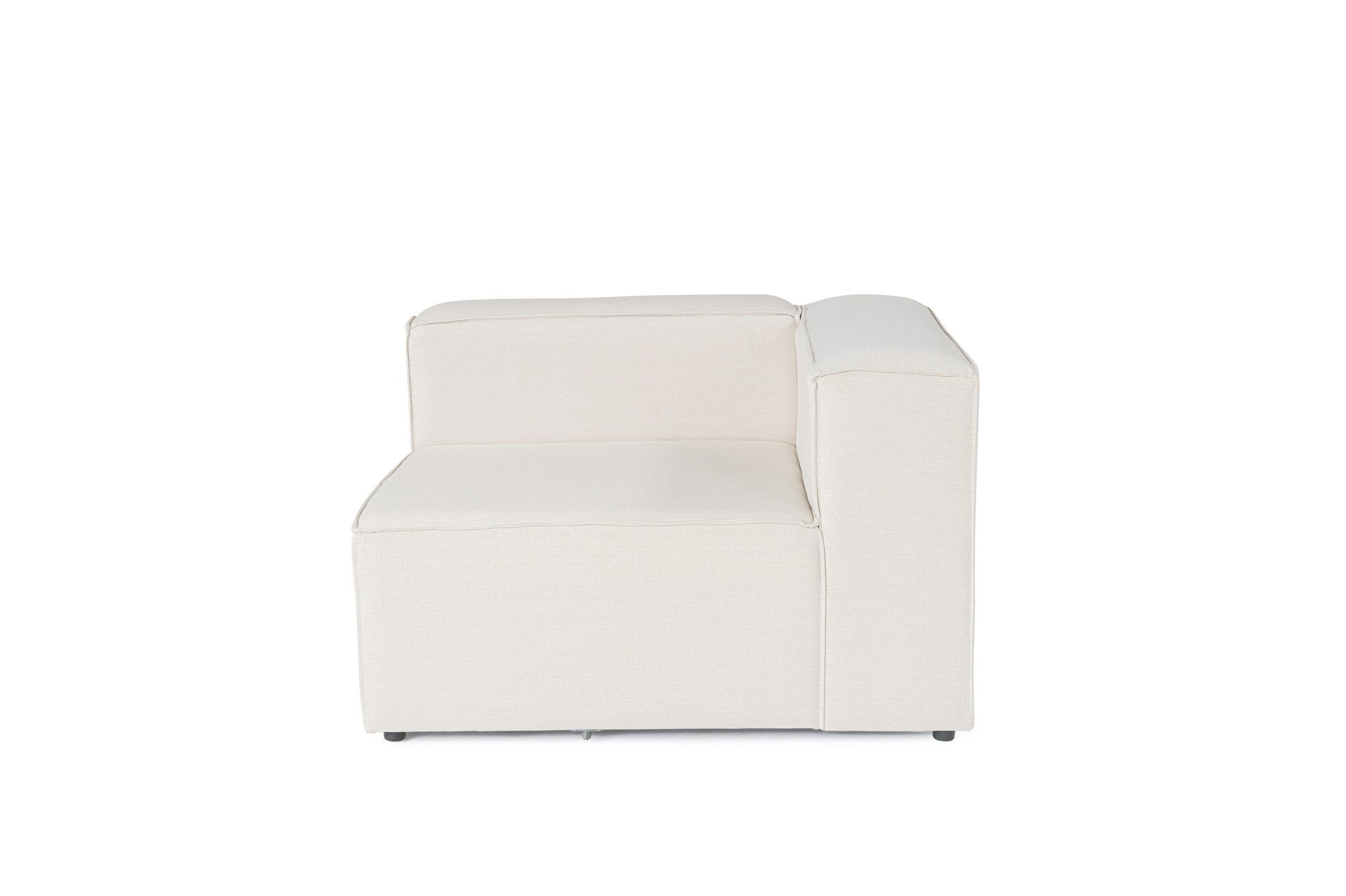 Frida 4 - Ecru in Ecru präsentiert im Onlineshop von KAQTU Design AG. Ecksofa ist von Atelier Del Sofa