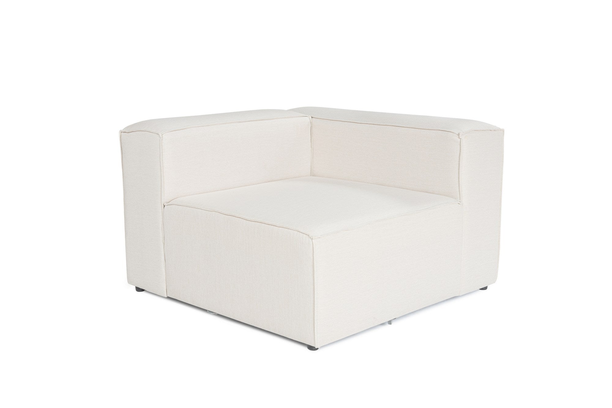 Frida 4 - Ecru in Ecru präsentiert im Onlineshop von KAQTU Design AG. Ecksofa ist von Atelier Del Sofa