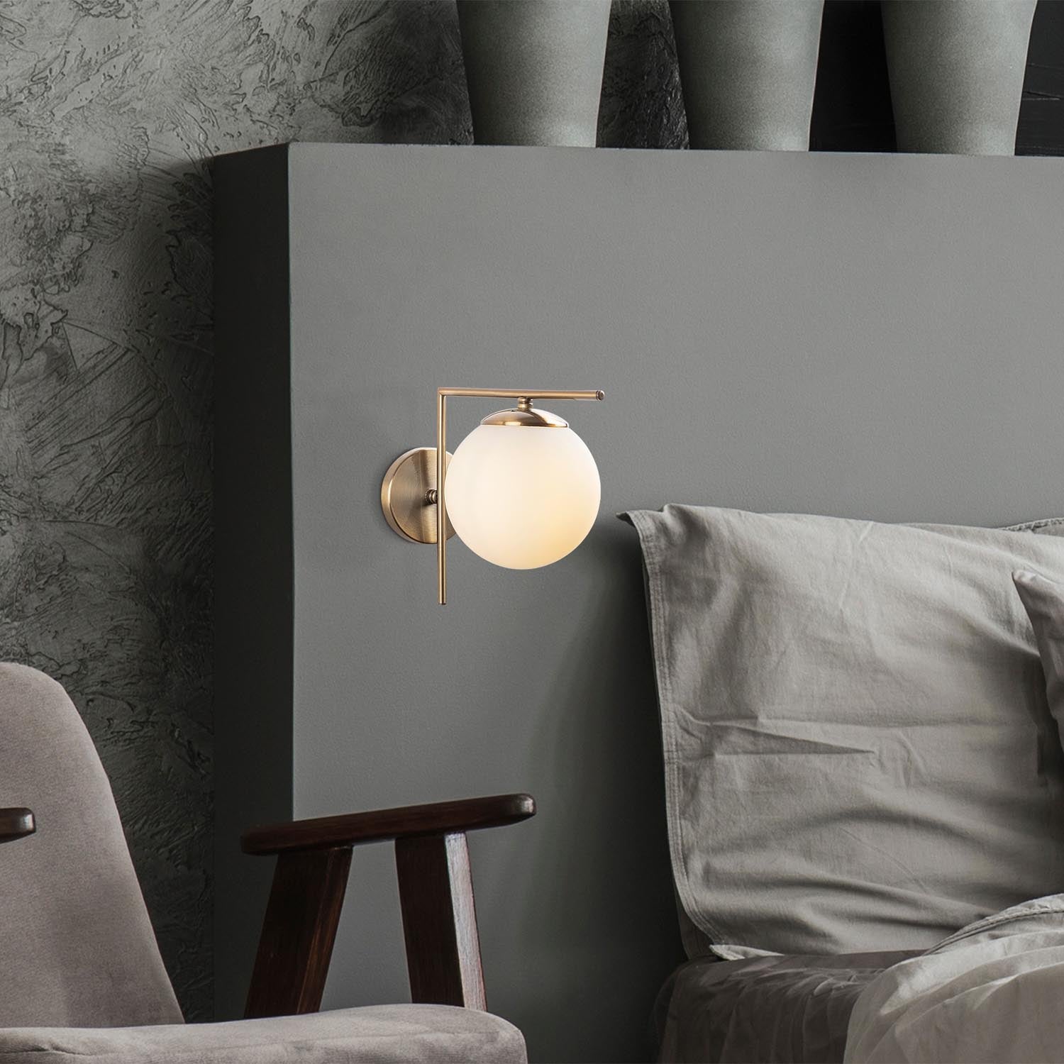 7141 - Antique in Antik präsentiert im Onlineshop von KAQTU Design AG. Wandleuchte ist von Opviq