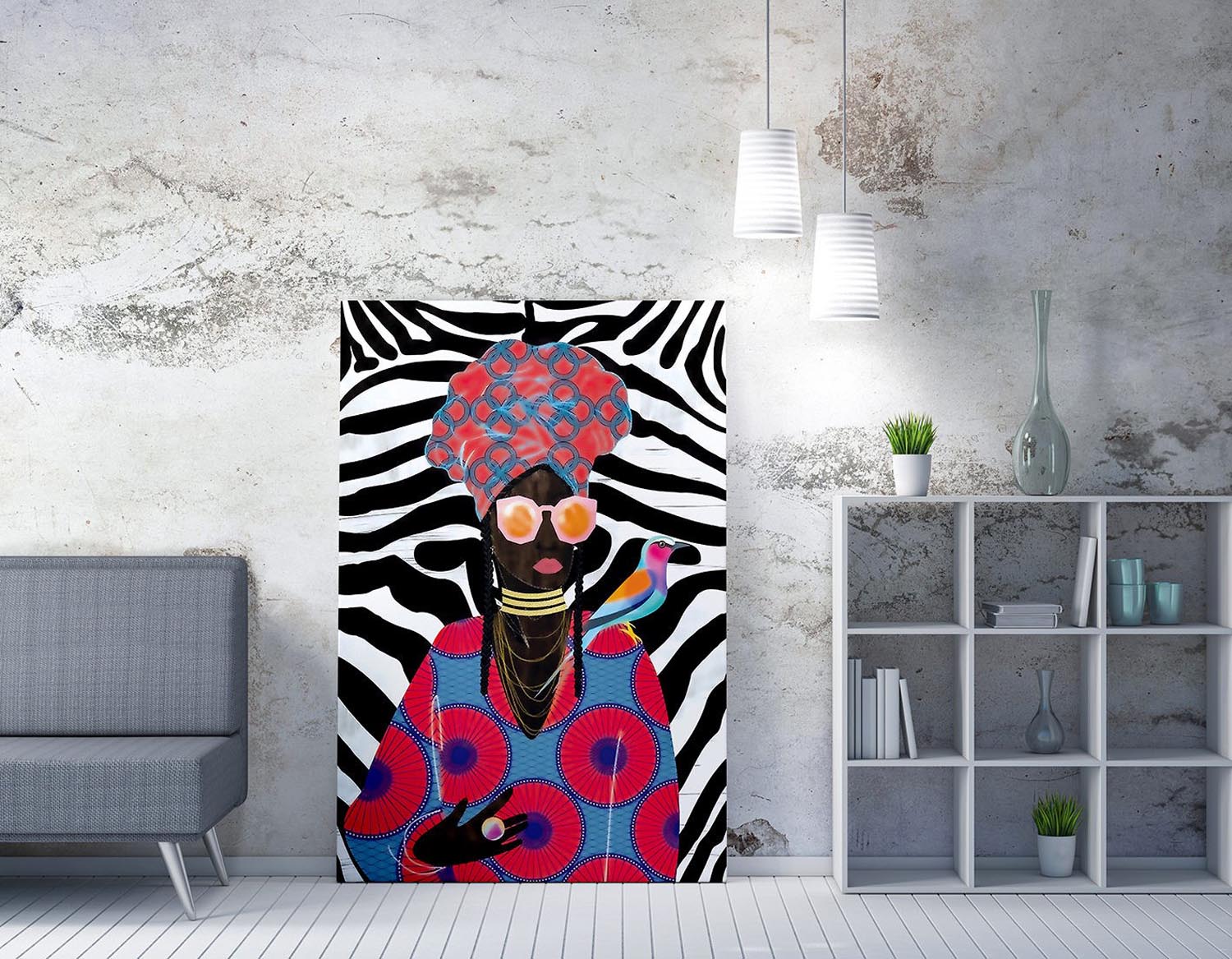 WY208 (70 x 100) in Mehrfarbig präsentiert im Onlineshop von KAQTU Design AG. Bild ist von Wallity