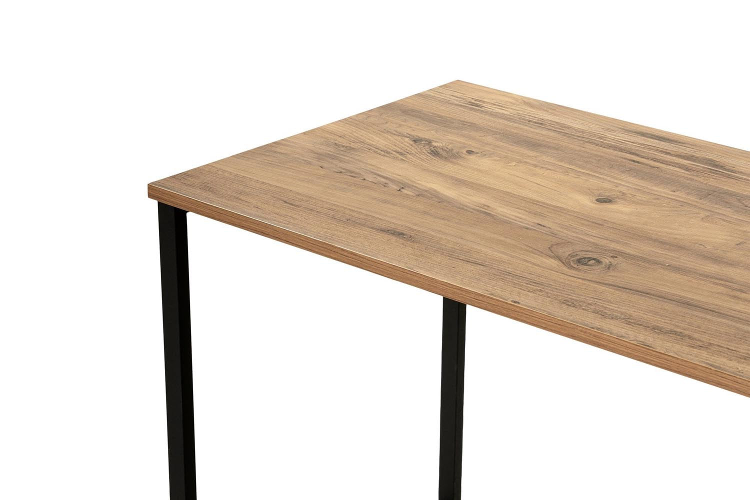 Twin Study Desk - Atlantic Pine, Black in Atlantische Kiefer Schwarz präsentiert im Onlineshop von KAQTU Design AG. Schreibtisch ist von Nordure